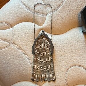 Vintage Mesh Evening Bag with Chain